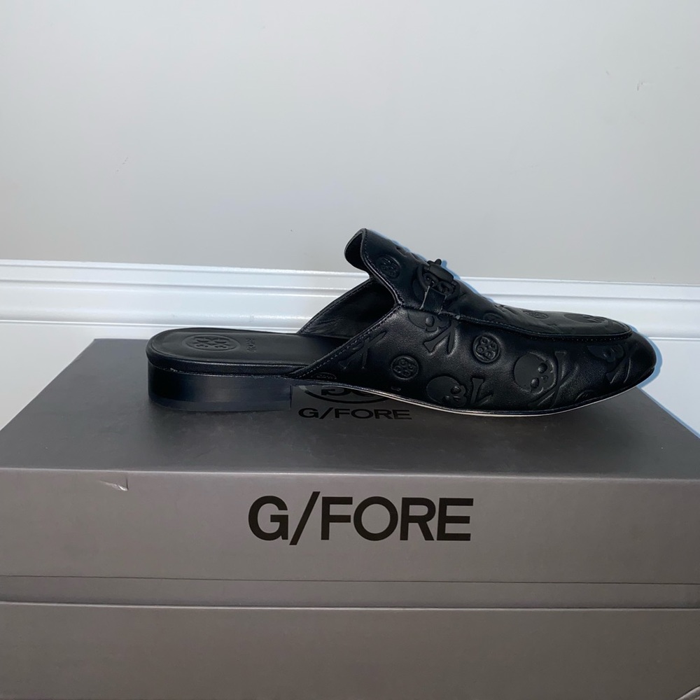 G FORE mens leather slipper
